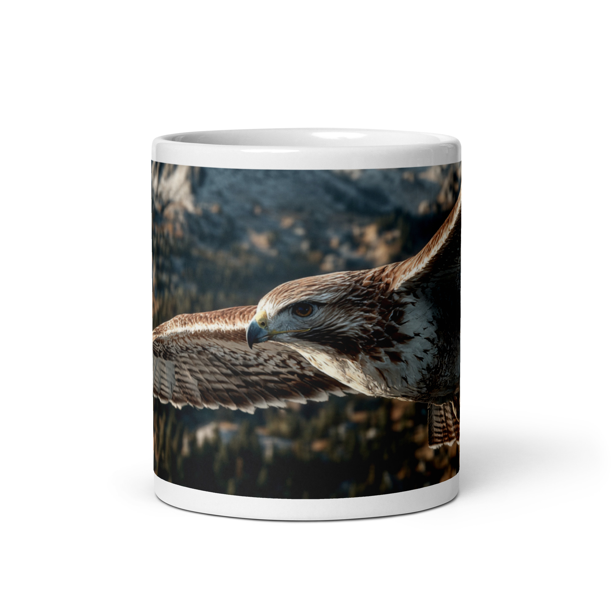 Soaring Red-Tailed Hawk 11 oz Mug 1 Red-Tailed Hawk 11 oz Mug – Protect Lassen lassen county ca