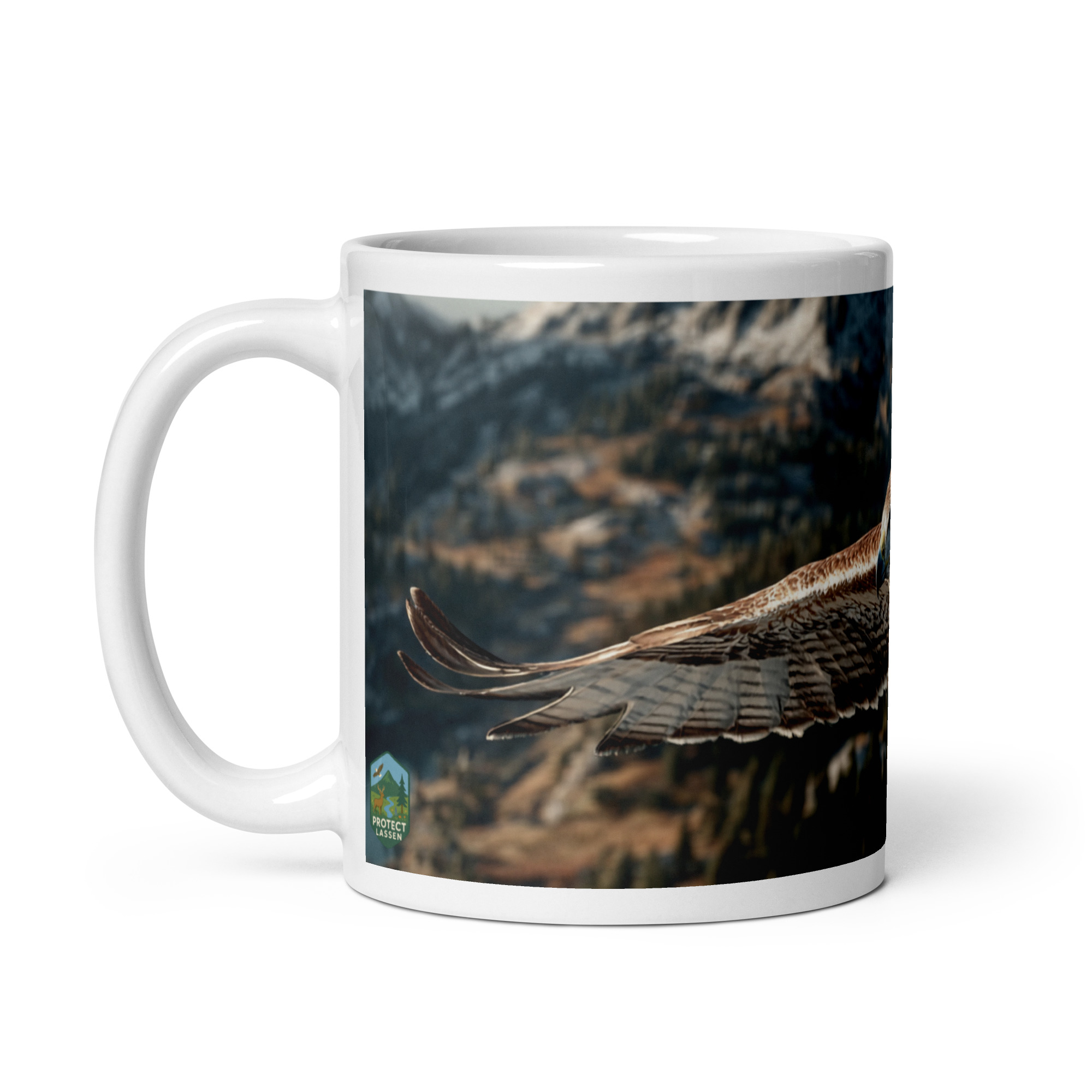 Soaring Red-Tailed Hawk 11 oz Mug 2 Soaring Red-Tailed Hawk 11 oz Mug - Image 2