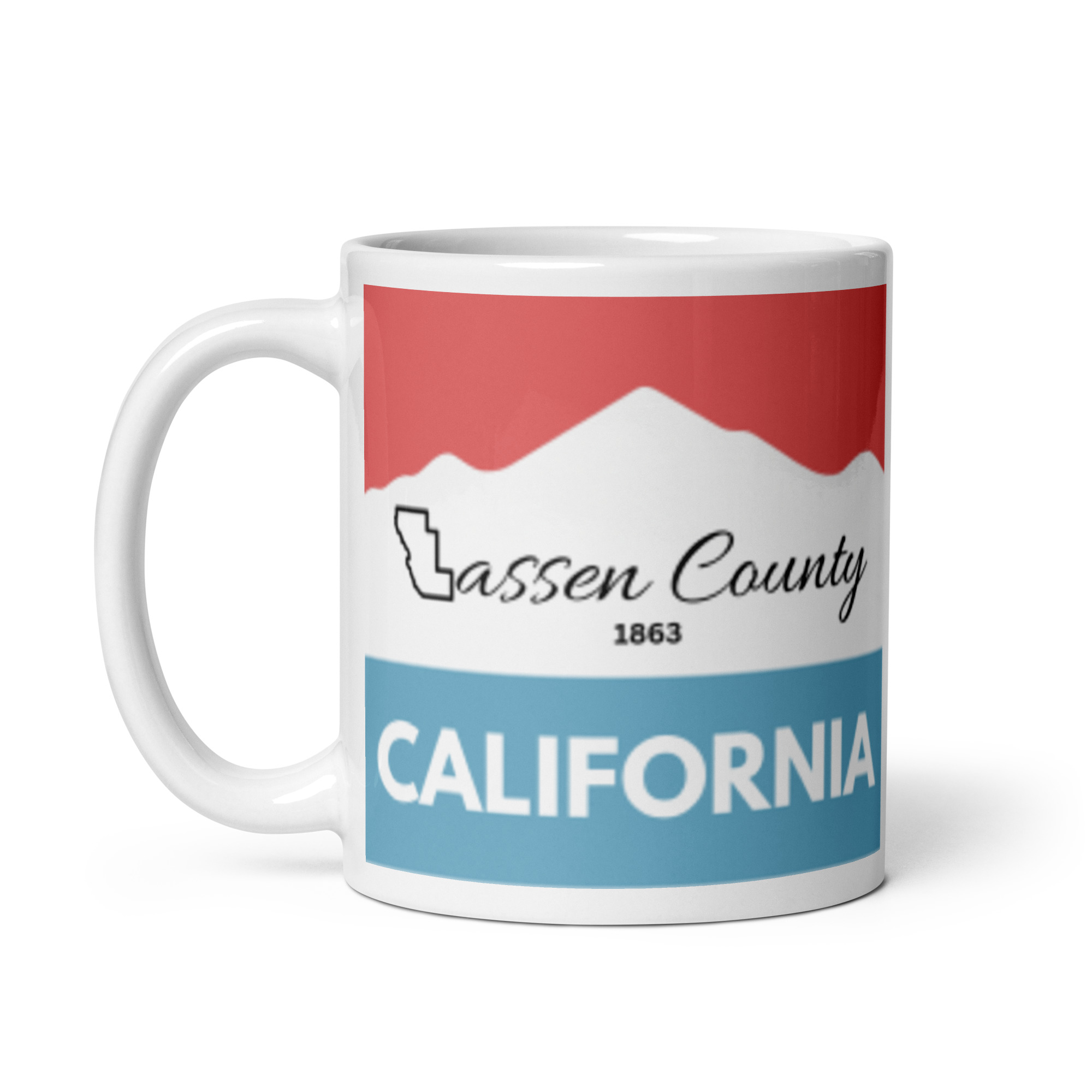 Lassen County California 1863 Mug 2 Lassen County California 1863 Mug - Image 2