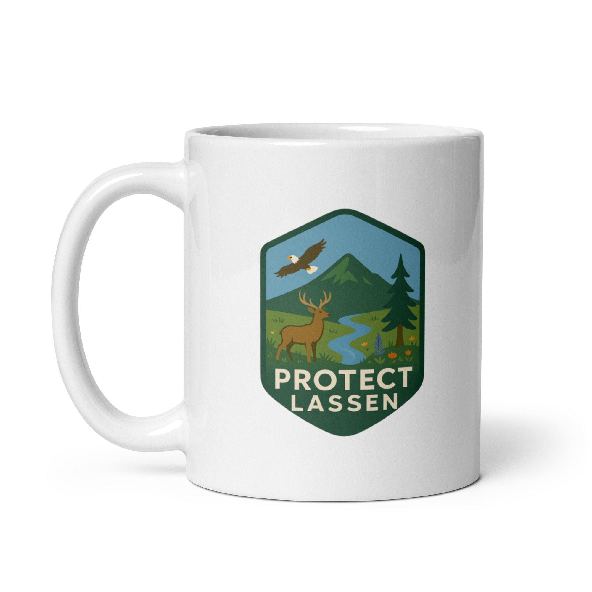 Protect Lassen Logo 11 oz Mug 2 Protect Lassen Logo 11 oz Mug - Image 2