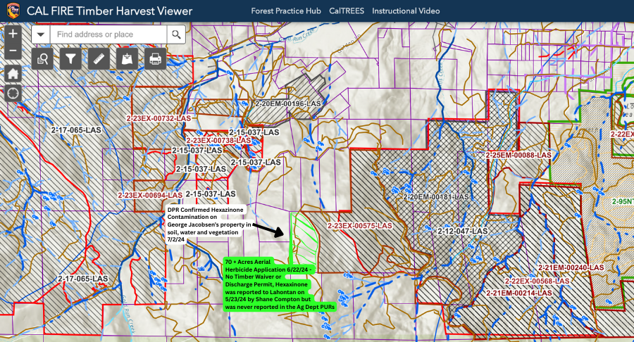 Not Covered by CalFire THP or