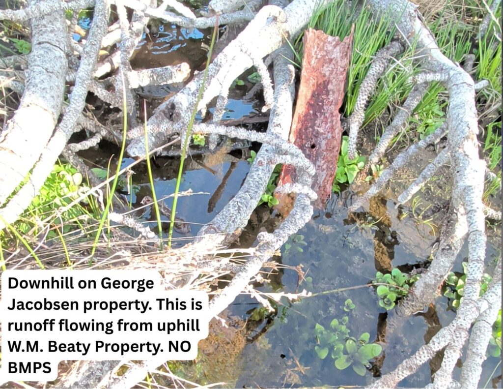 Runoff on GJ property